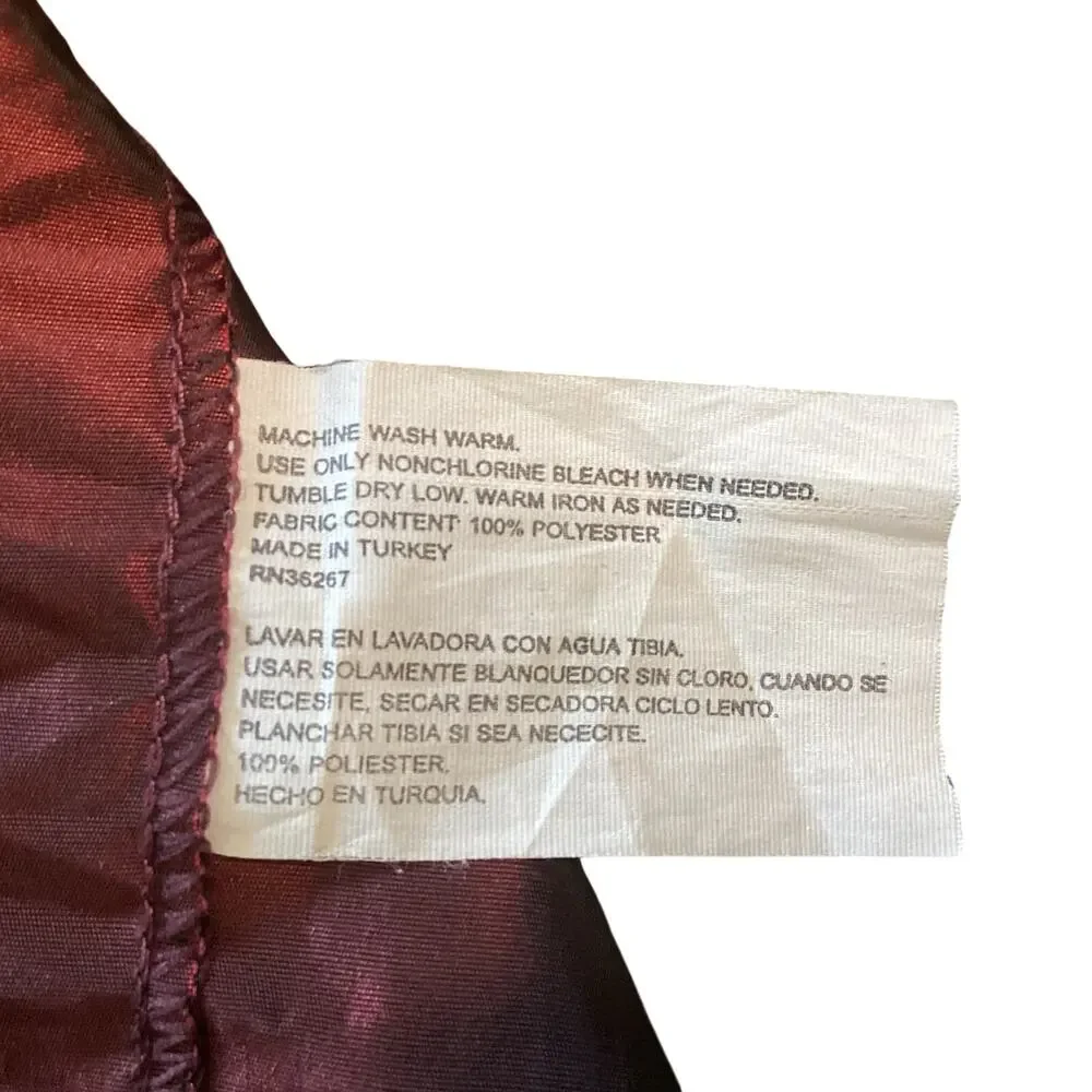 Faux Taffeta Curtain Panel